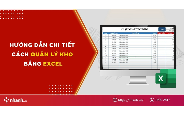 cách quản lý kho bằng Excel