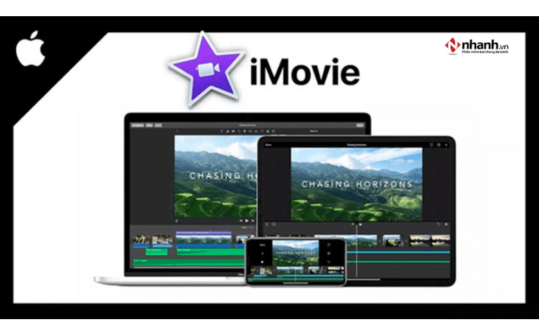 Phần mềm ghép video trên điện thoại miễn phí iMovie