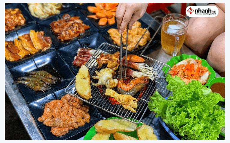 Mô hình quán nướng vỉa hè bình dân đắt khách
