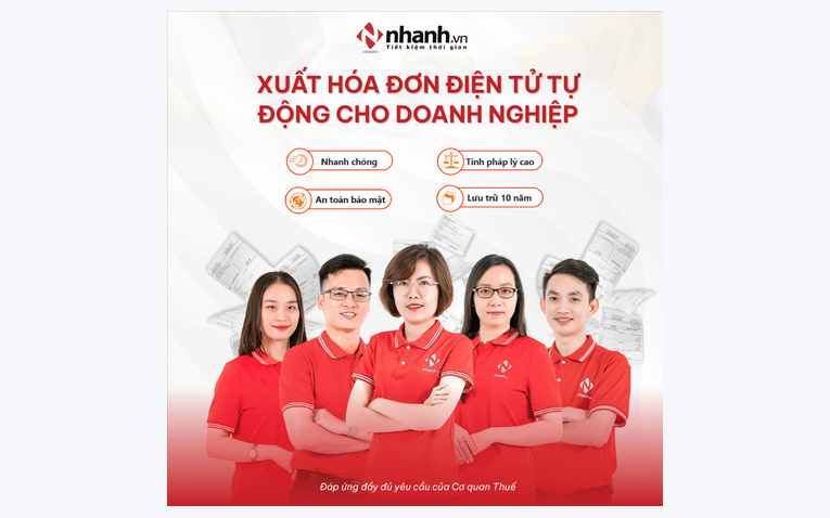 Giải pháp xuất hóa đơn điện tử tự động kết nối phần mềm bán hàng Nhanh.vn