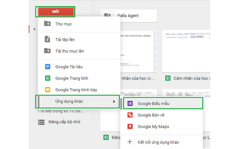 Hướng dẫn tạo Form đăng ký trên Google Drive