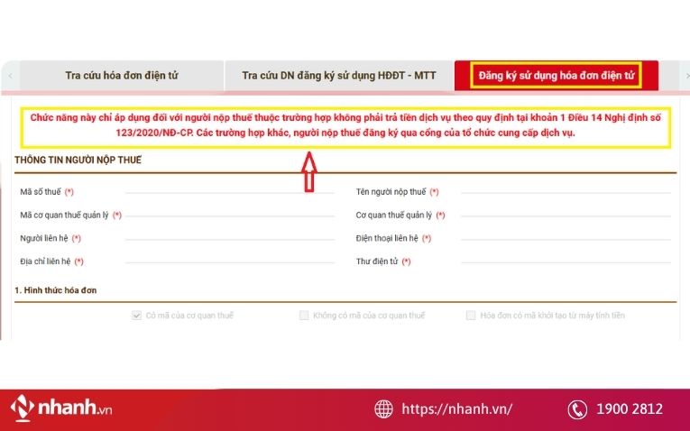 Đăng ký sử dụng hóa đơn điện tử từ máy tính tiền với cơ quan thuế