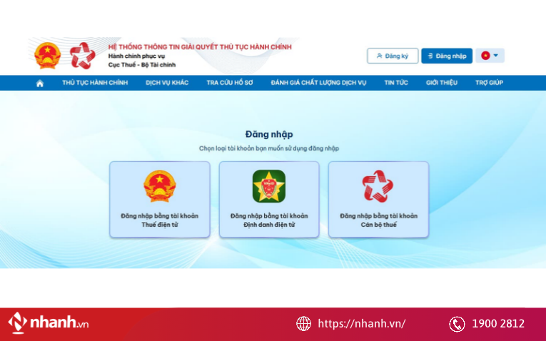 Đăng nhập tài khoản