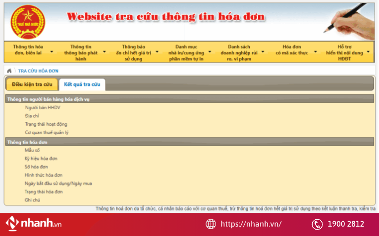 Chọn “Tìm kiếm” để xem kết quả