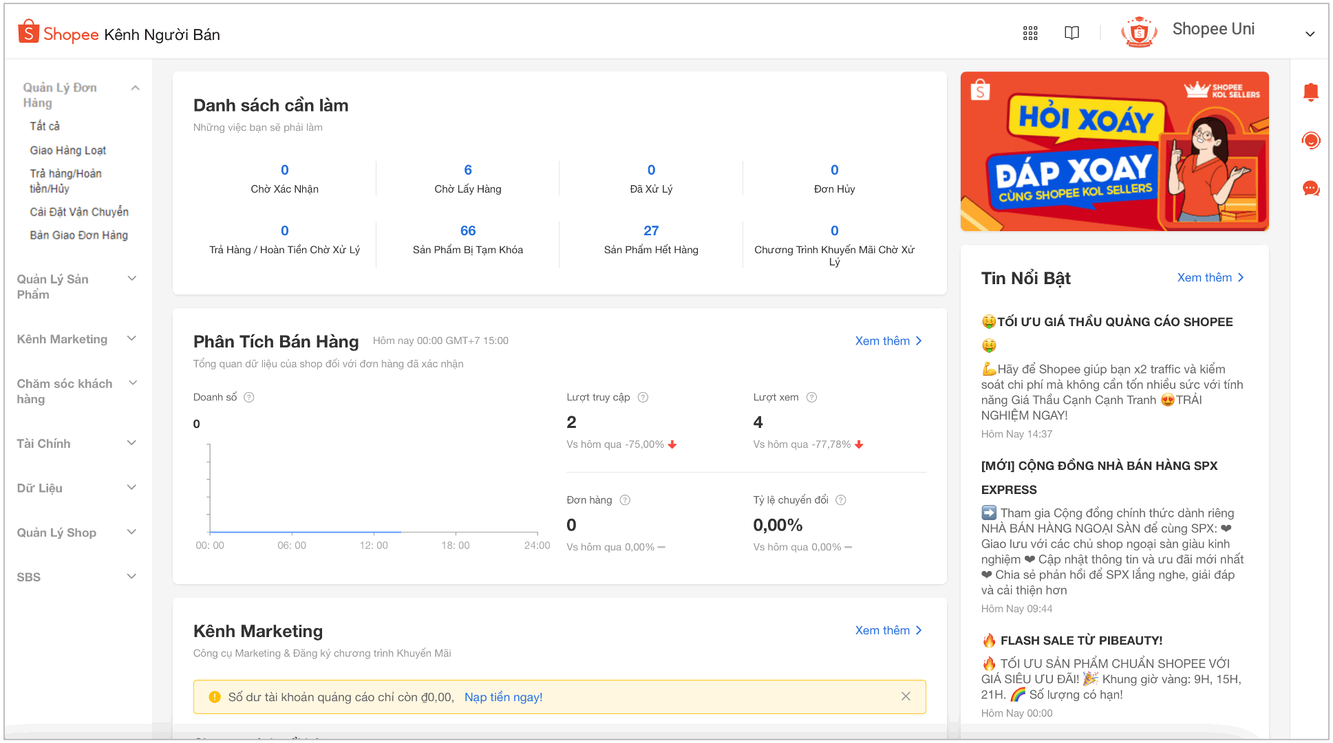 Bàn giao đơn hàng cho đơn vị vận chuyển