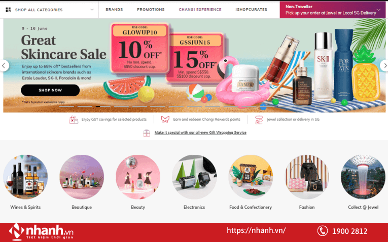 Bán mỹ phẩm trên Website