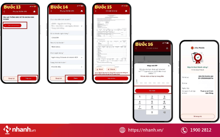 Các bước kê khai nộp thuế HKD
