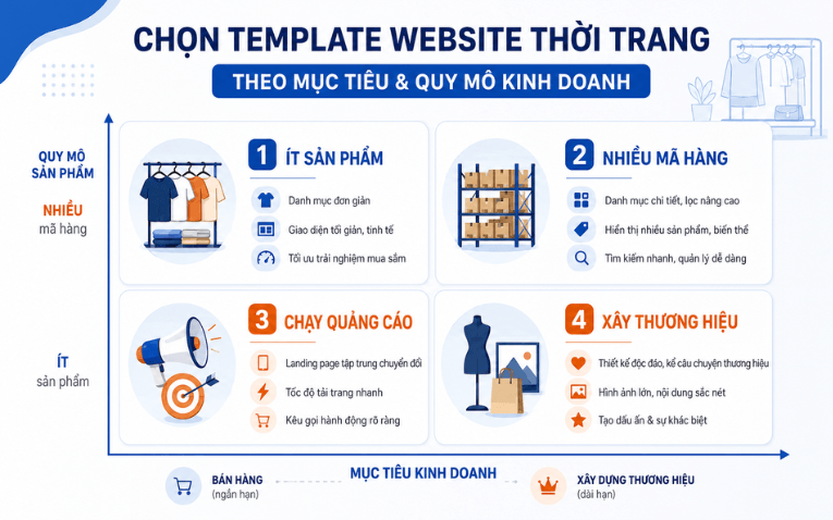 Cách chọn template website bán quần áo phù hợp