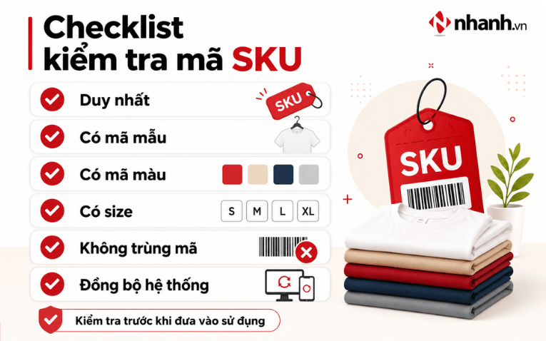 Checklist kiểm tra SKU trước khi sử dụng