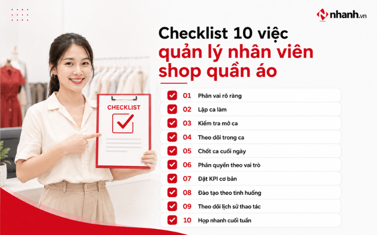 Checklist nhanh: 10 việc chủ shop nên làm