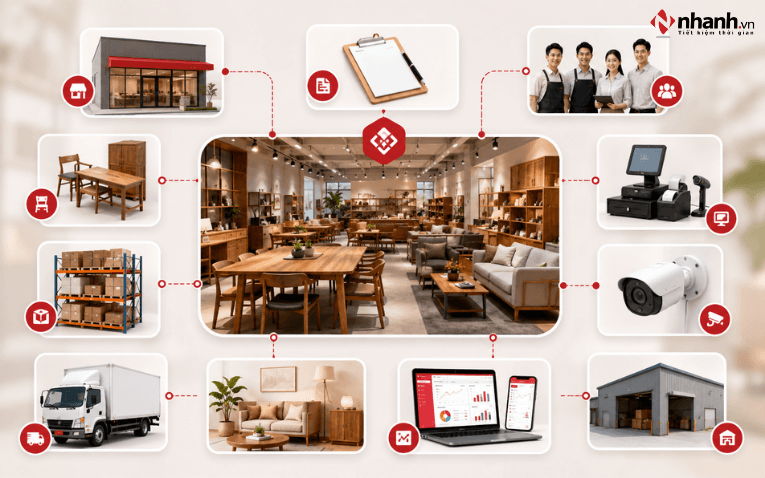 Tính toán chi phí mở cửa hàng đồ gỗ nội thất