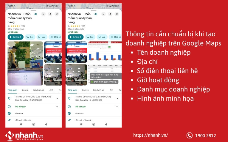 Chuẩn bị thông tin trước khi tạo doanh nghiệp trên Google Maps