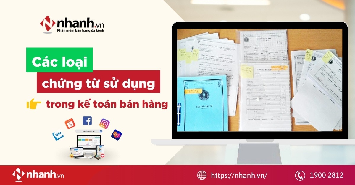 Chứng từ sử dụng trong kết toán
