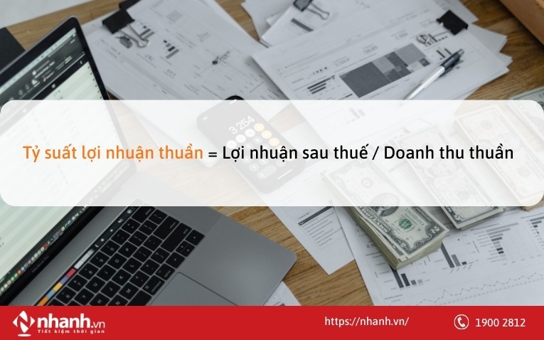 Công thức tính tỷ suất lợi nhuận thuần
