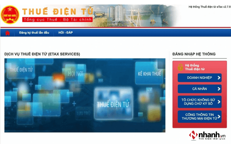 Đăng nhập bằng tài khoản MST doanh nghiệp