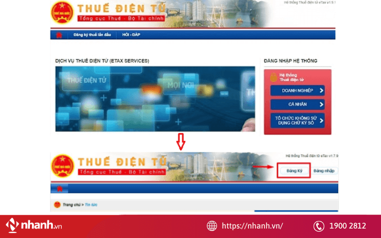 Doanh nghiệp đăng nhập vào hệ thống thuế điện tử