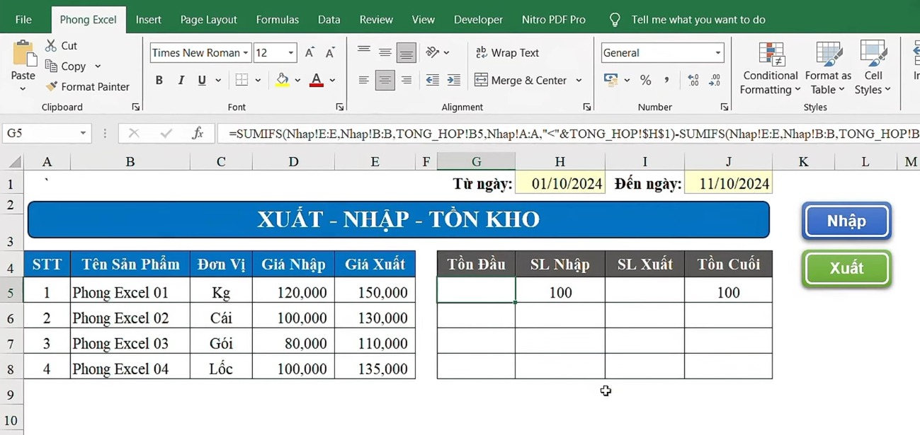 File xuất-nhập-tồn cơ bản