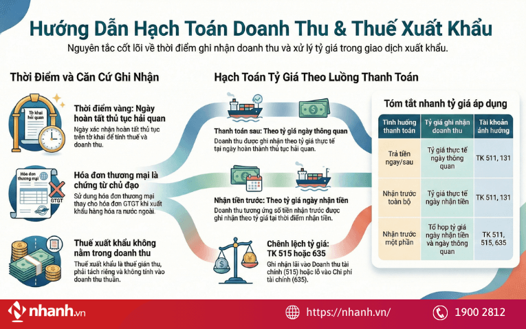 Hạch toán nộp thuế GTGT hàng xuất khẩu