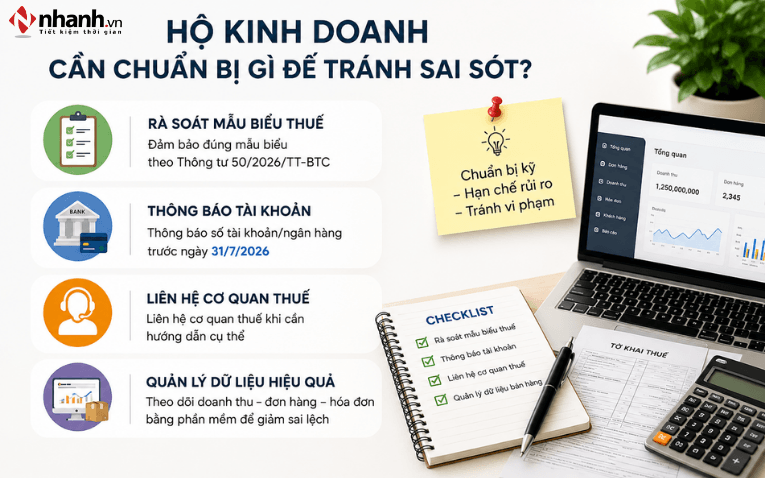 Hộ kinh doanh cần chuẩn bị gì để tránh sai sót?