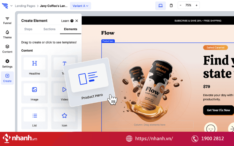 Phần mềm tạo landing page Hubspot
