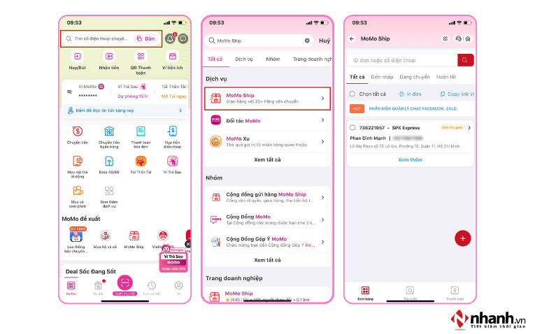 Hướng dẫn cách theo dõi đơn hàng trên MoMo Ship