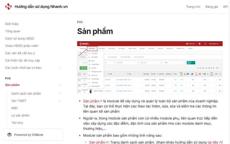 Phần mềm cần có hướng dẫn sử dụng phần mềm chi tiết