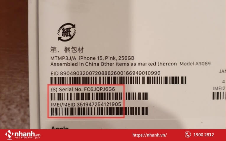 IMEI trên IPad
