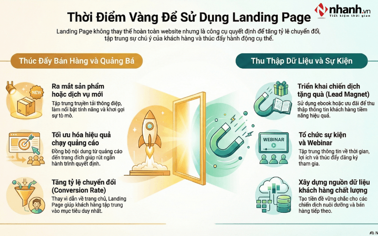 Khi nào nên sử dụng Landing Page