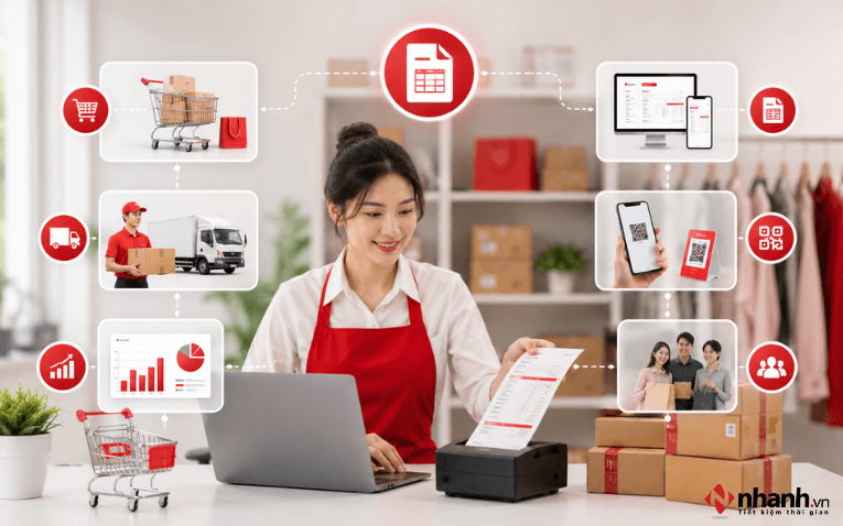 Lập hóa đơn đầy đủ theo từng giao dịch