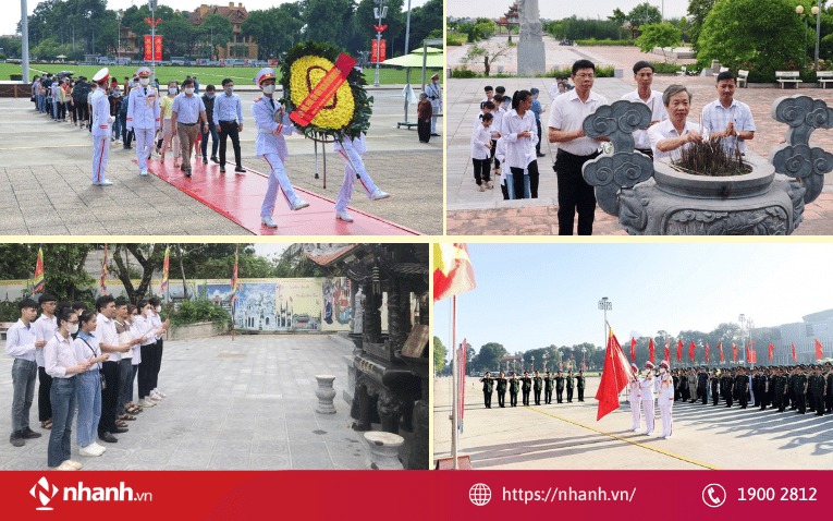 Lễ dâng hương, thăm hỏi, báo công