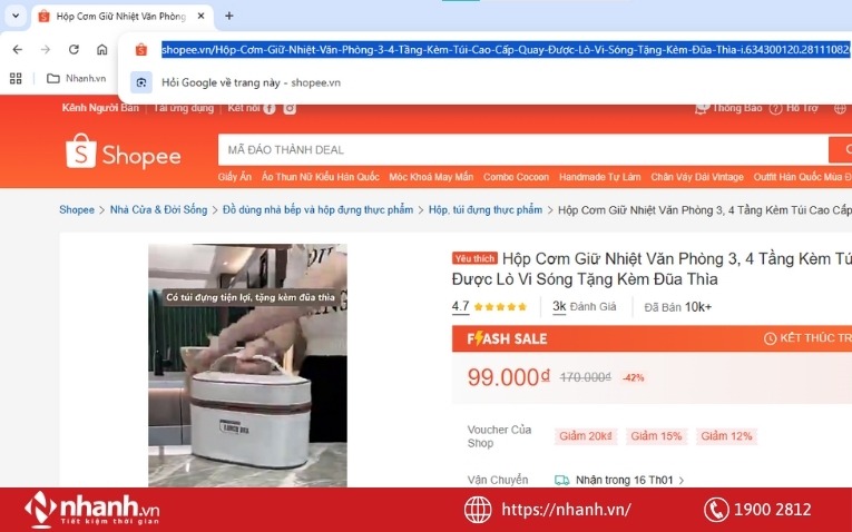 Link gốc (link đầy đủ từ thanh địa chỉ trình duyệt)