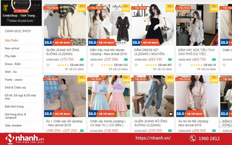 Mô hình bán hàng online