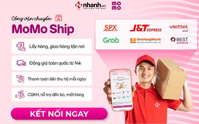 MoMo Ship - Nền tảng tích hợp nhiều đơn vị vận chuyển trên cùng 1 màn hình