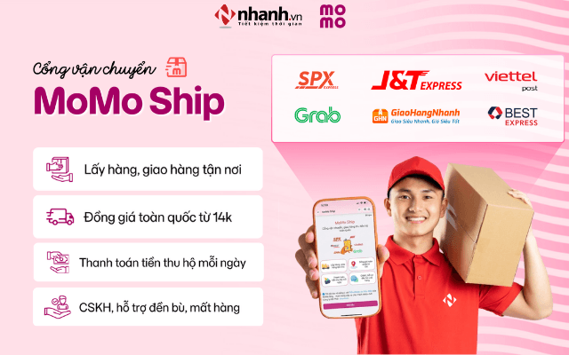 Ứng dụng ship hàng giá rẻ MoMo Ship