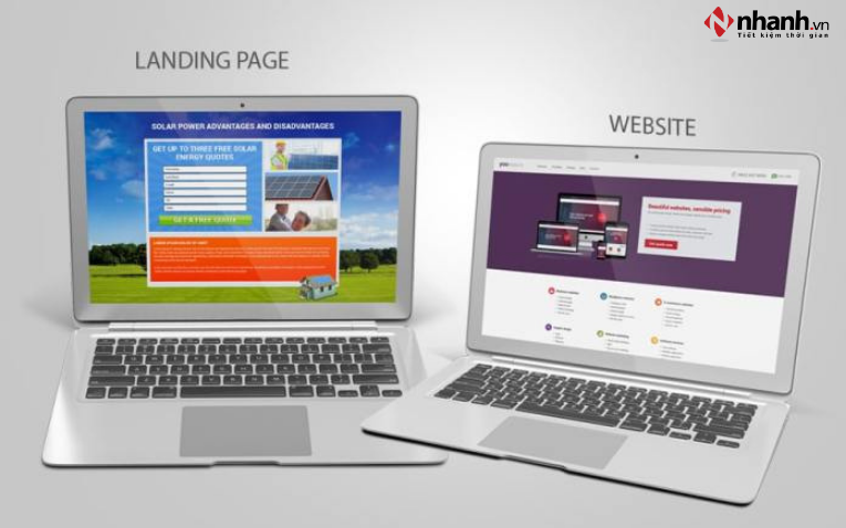 Mục đích sử dụng Landing Page và Website