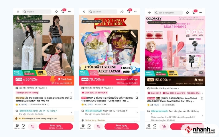 Những mặt hàng hay được bán trên TiktoK Shop