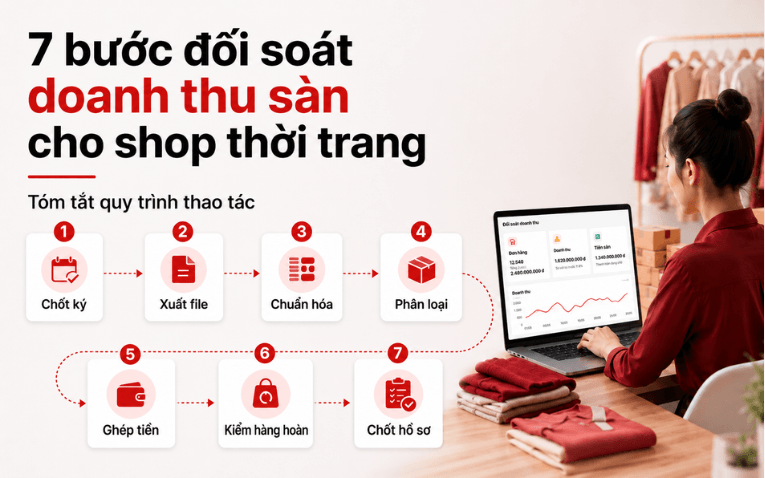 Nguyên nhân lệch đối soát tại shop thời trang