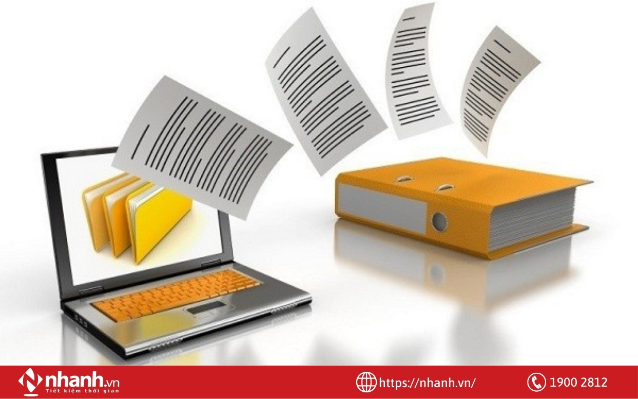 Nhận hóa đơn điện tử qua email sau đó in ra giấy để lưu trữ