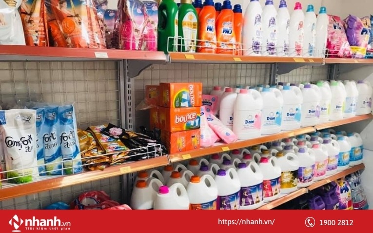 Nước giặt cũng là mặt hàng bán chạy