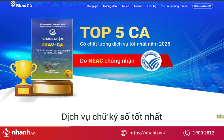 BKAV-CA ứng dụng công nghệ bảo mật cao, đáp ứng đầy đủ quy định pháp luật về chữ ký số