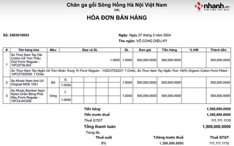 Phần mềm có tự động xuất hóa đơn cho mọi đơn hàng không?