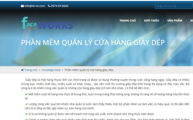 Phần mềm Faceworks