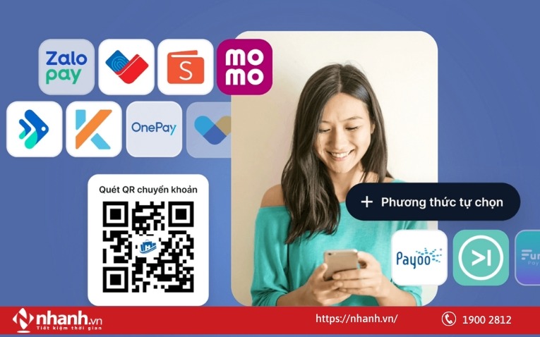 Phần mềm Haravan hỗ trợ nhiều phương thức thanh toán