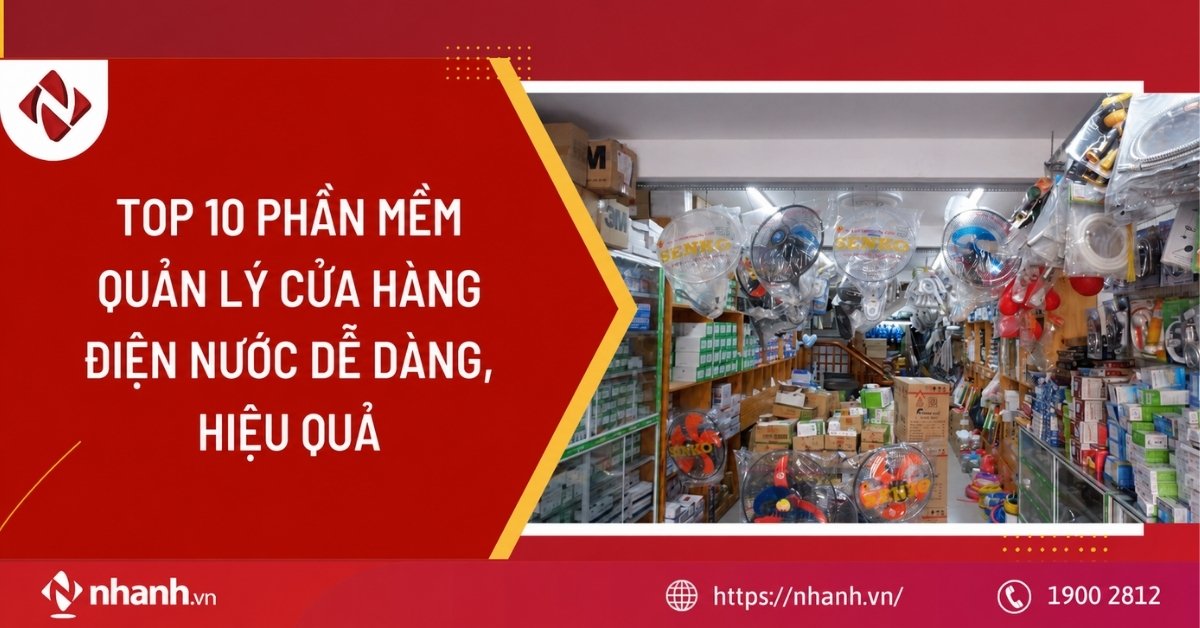 phần mềm quản lý cửa hàng điện nước