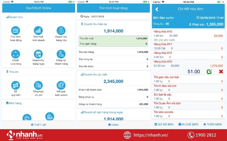 Phần mềm quản lý đơn hàng DanTriSoft