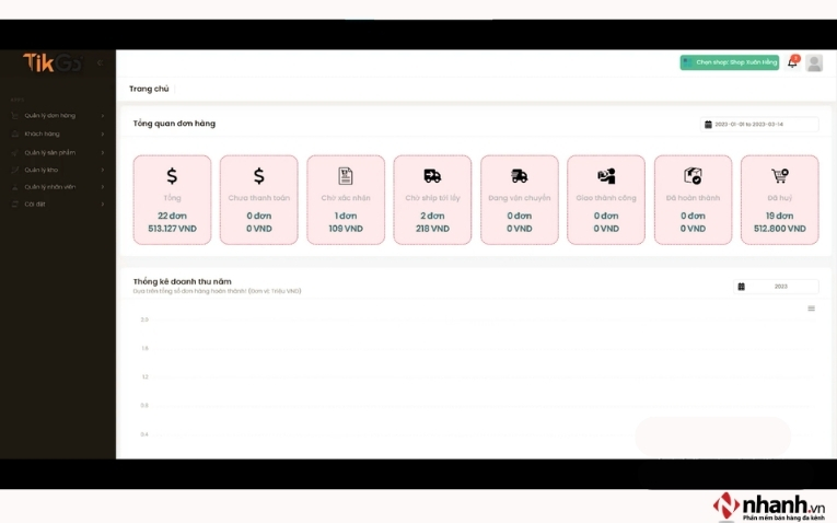 Phần mềm quản lý đơn hàng TikTok Shop TikGo