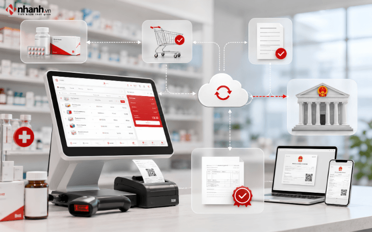 phần mềm quản lý nhà thuốc tích hợp hóa đơn điện tử