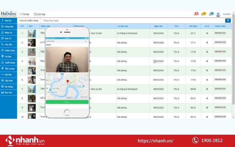 Phần mềm quản lý nhân sự HROnline