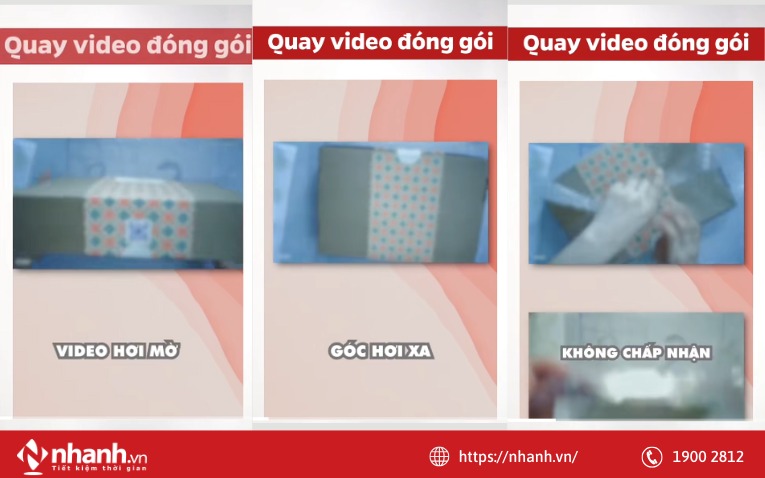 Quay video đóng gói