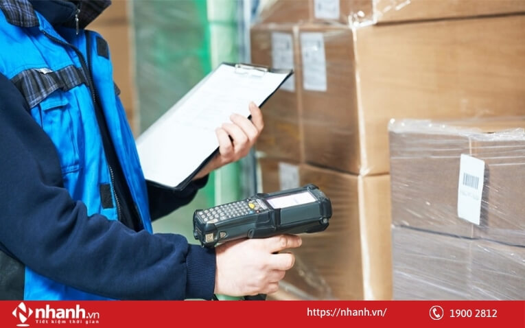 Quét mã vạch khi xuất kho